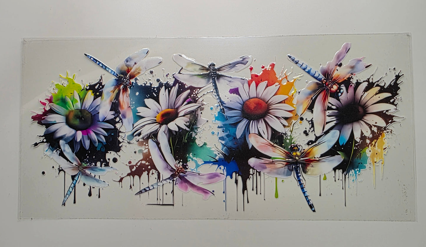 Sunflowers and Dragonflies