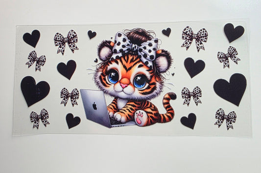 Cheetah w/bows and Hearts