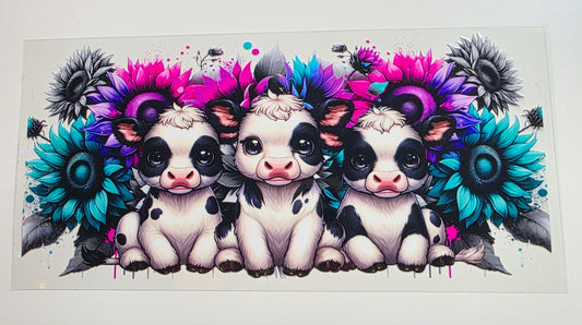 Colorful Sunflower Cows