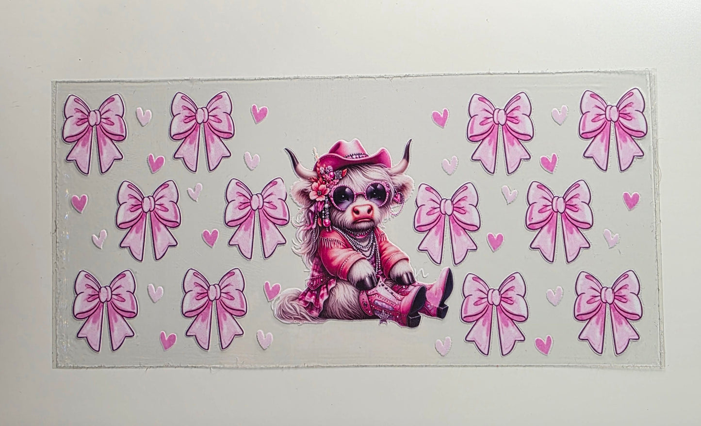 Cow and Pink Bows