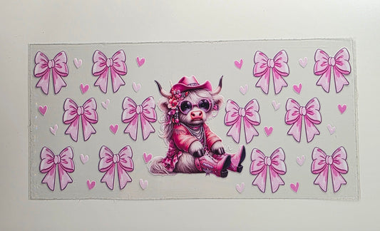 Cow and Pink Bows